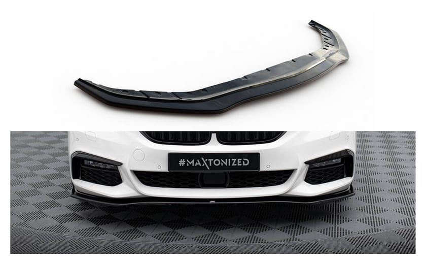 Splitter BMW 5 G30 G31 M-Pack przód v.2 Gloss Black