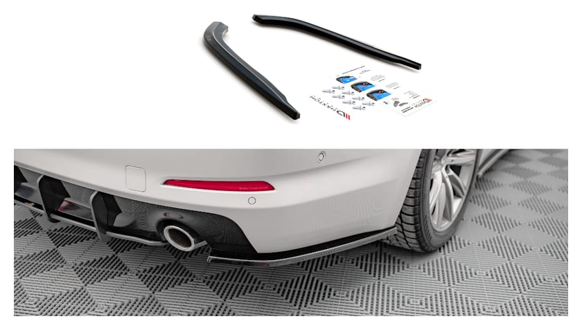 Splitter BMW 5 G30 Tył Boczne Gloss Black