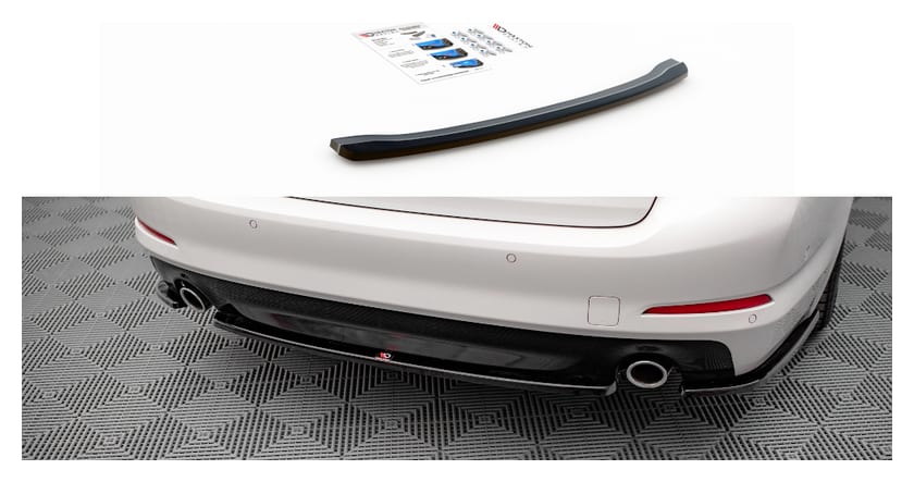 Splitter BMW 5 G30 Tył Środkowy Gloss Black