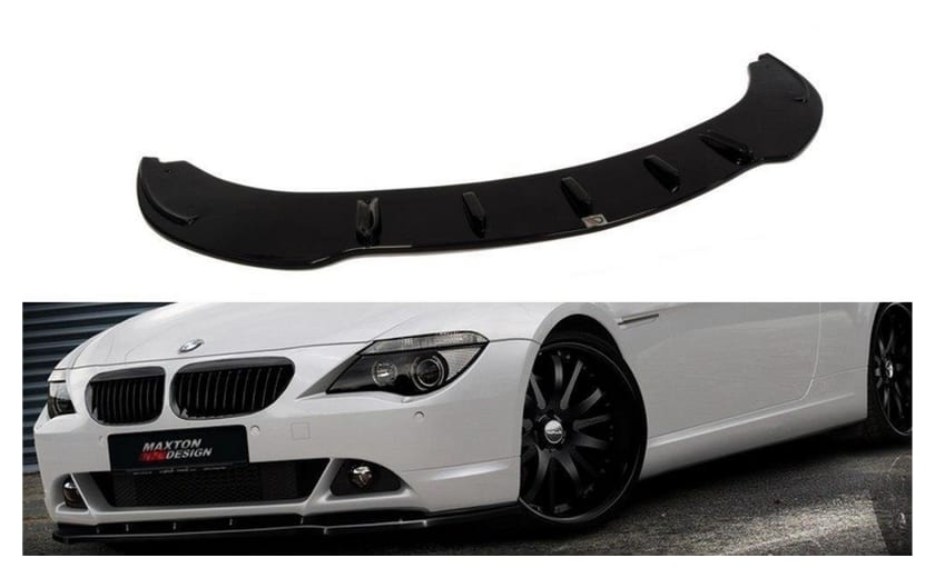 Splitter BMW 6 E63 E64 przód v.1 Gloss Black
