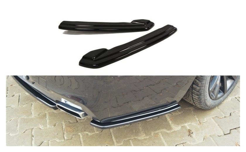 Splitter BMW 6 F06 M-Pack Tył Boczne Gloss Black