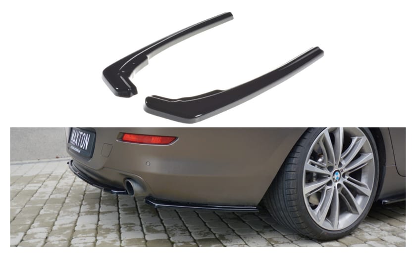 Splitter BMW 6 F06 Tył Boczne Gloss Black