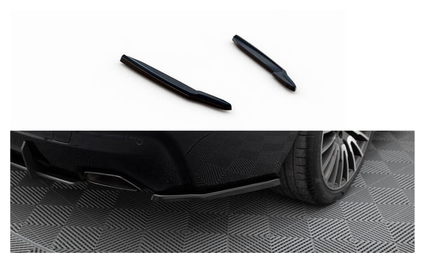 Splitter BMW 6 G32 M-Pack Tył Boczne Gloss Black
