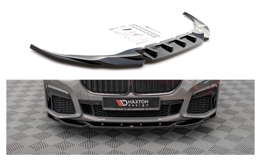Splitter BMW 7 G11 Facelift M-Pack przód v.2 Gloss Black