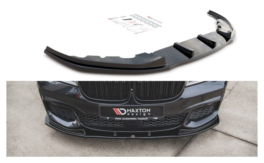 Splitter BMW 7 G11 M-Pack przód v.2 Gloss Black