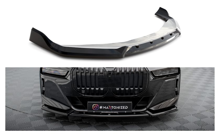 Splitter BMW 7 G70 M-Pack przód v.2 Gloss Black