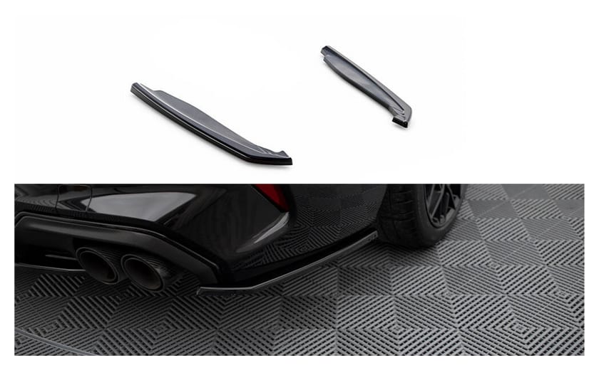Splitter BMW 8 F93 M-Pack Tył Boczne v.2 Gloss Black