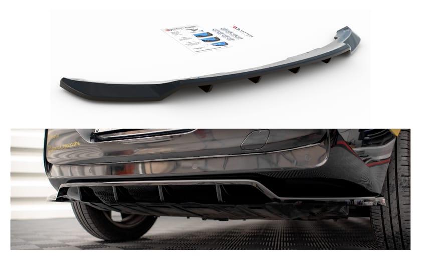 Splitter BMW i3 I01 Facelift Tył Środkowy z Dyfuzorem Gloss Black