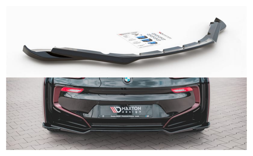 Splitter BMW i8 I12 Tył Środkowy Gloss Black