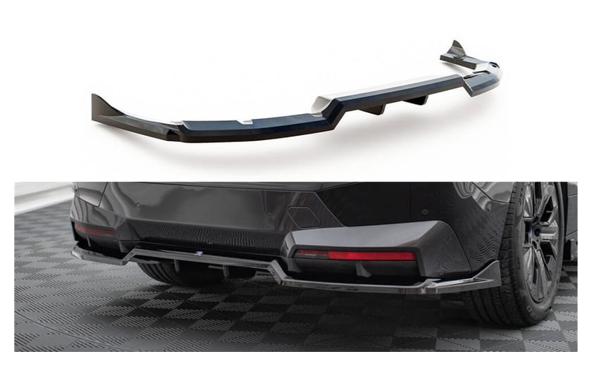 Splitter BMW iX I20 M-Pack Tył Środkowy z Dyfuzorem