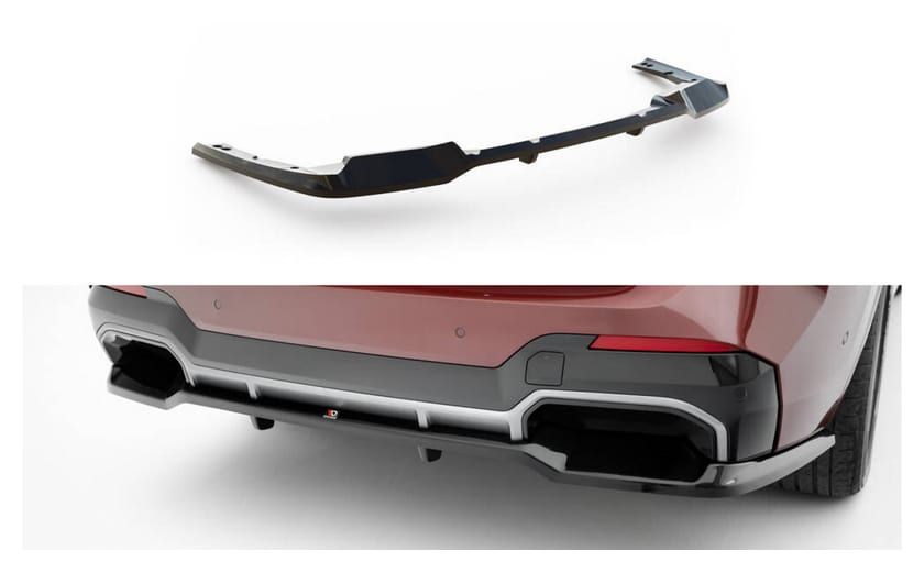 Splitter BMW iX3 G08 M-Pack Facelift Tył Środkowy z Dyfuzorem