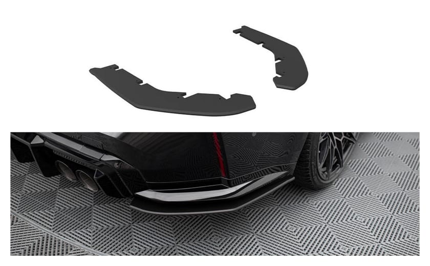 Splitter BMW M3 G80 Tył Boczne Street Pro Black v.2