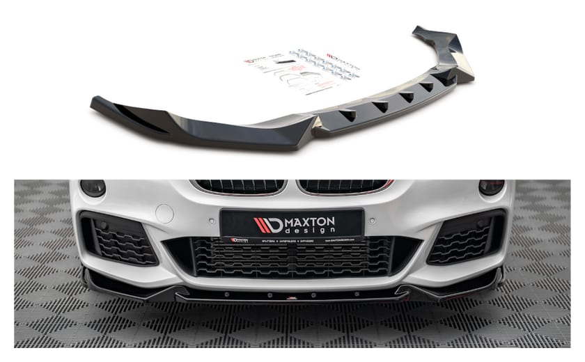 Splitter BMW X1 F48 M-Pack przód v.2 Gloss Black