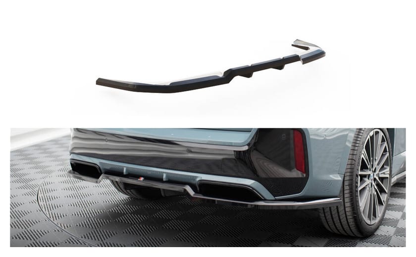 Splitter BMW X1 U11 M-Pack Tył Środkowy z Dyfuzorem