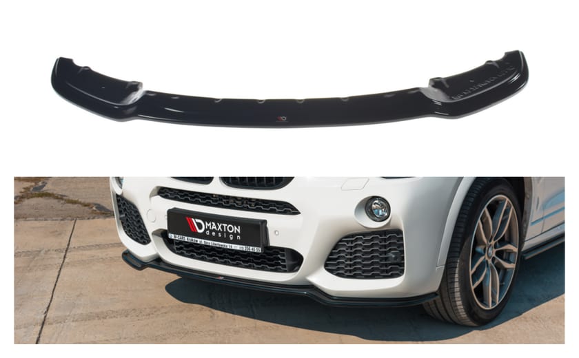 Splitter BMW X3 F25 Facelift M-Pack przód Gloss Black