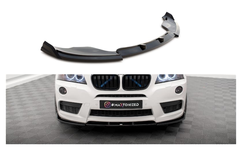 Splitter BMW X3 F25 M-Pack przód Gloss Black
