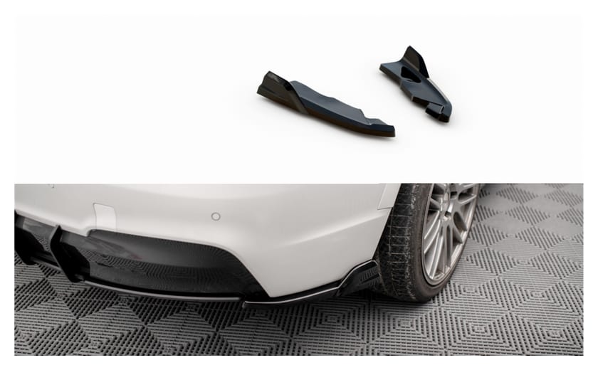Splitter BMW X3 F25 M-Pack Tył Boczne Gloss Black
