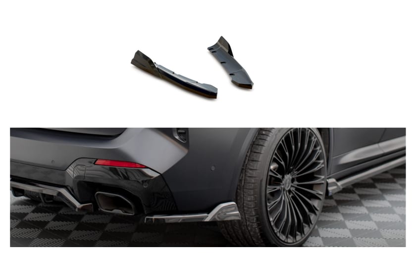 Splitter BMW X3 G01 Facelift M-Pack Tył Boczne Gloss Black