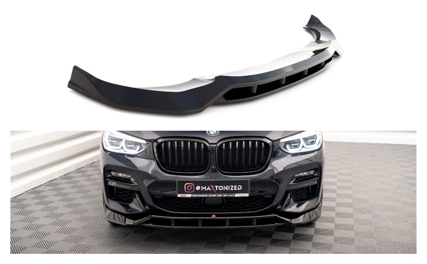Splitter BMW X3 G01 M-Pack przód v.2 Gloss Black