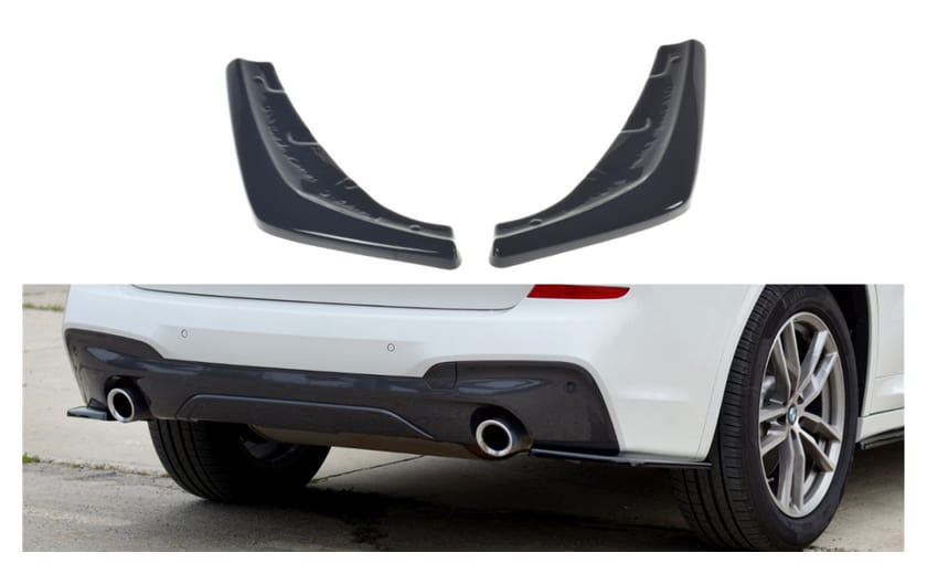 Splitter BMW X3 G01 M-Pack Tył Boczne Gloss Black