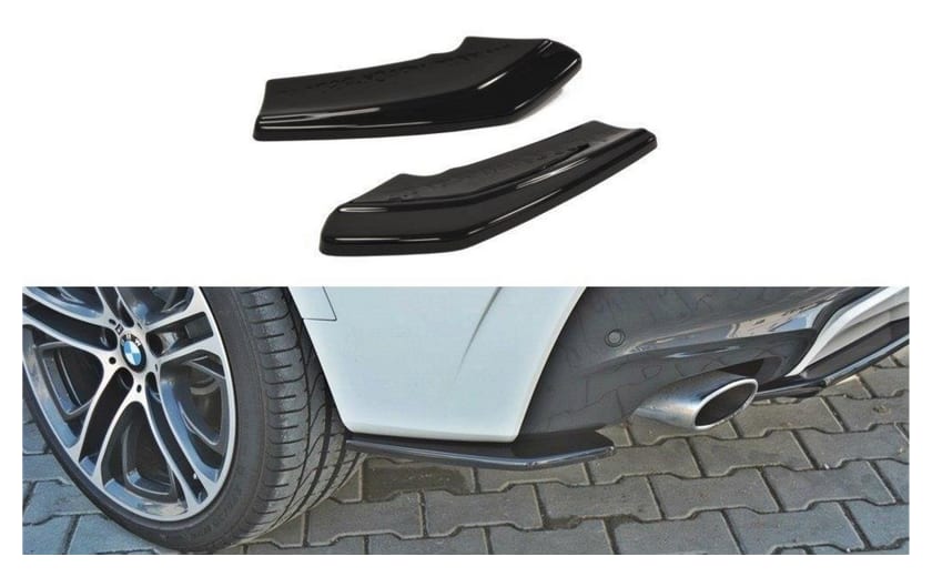 Splitter BMW X4 G02 M-Pack Tył Boczne Gloss Black