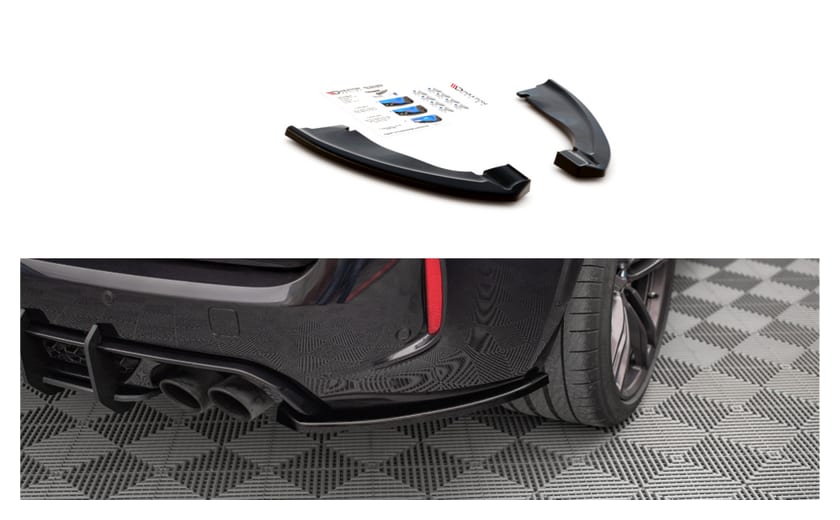Splitter BMW X5 F85 M-Pack Tył Boczne Gloss Black