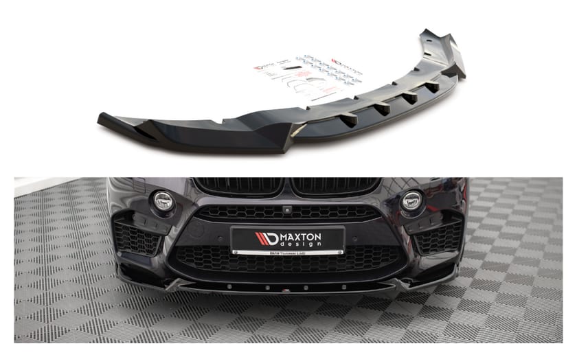 Splitter BMW X5 F85 X6 F86 M-Pack przód v.1 Gloss Black