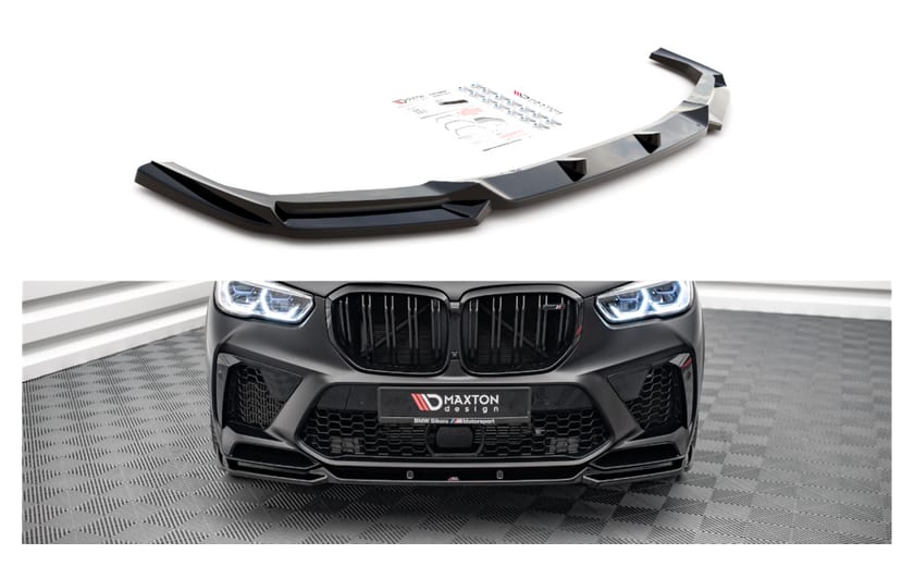 Splitter BMW X5 F95 M-Pack przód v.2 Gloss Black
