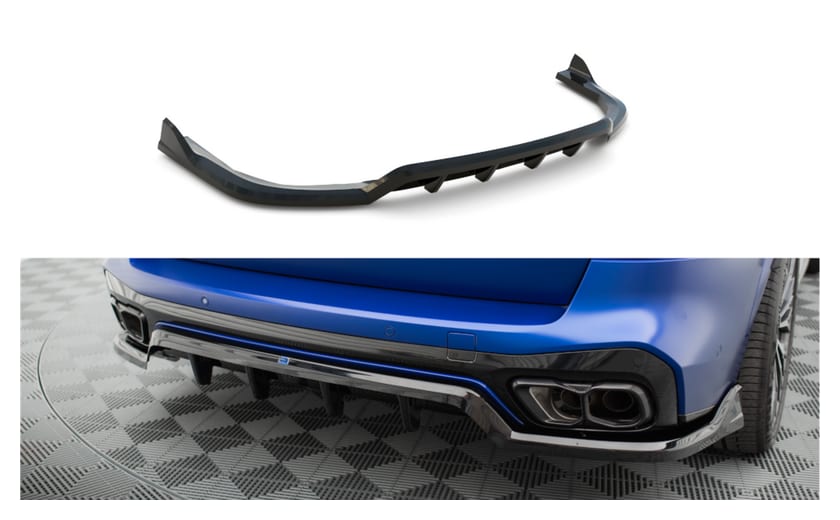 Splitter BMW X5 G05 Facelift M-Pack Tył Środkowy z Dyfuzorem v.2