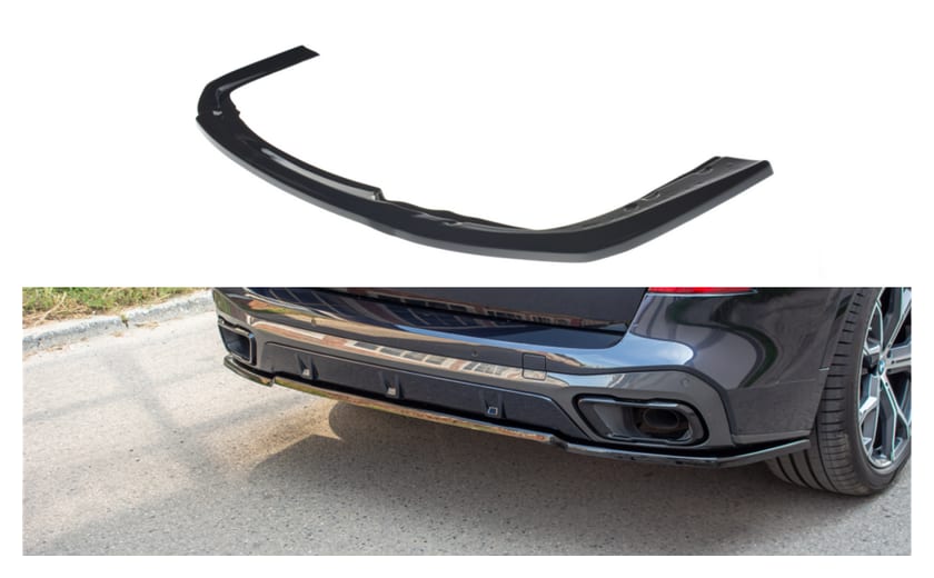 Splitter BMW X5 G05 M-pack Tył Środkowy Gloss Black