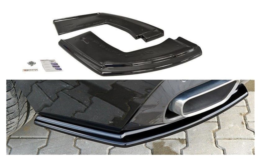 Splitter BMW X6 F16 M-Pack Tył Boczne Gloss Black
