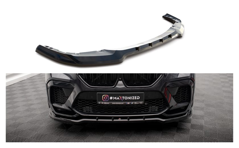Splitter BMW X6 F86 M-Pack przód v.1 Gloss Black