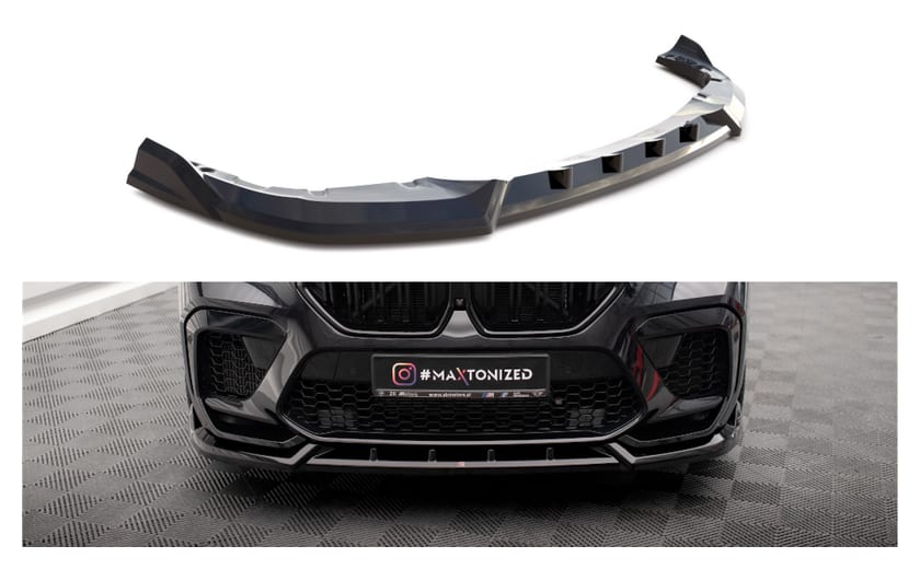 Splitter BMW X6 F86 M-Pack przód v.2 Gloss Black