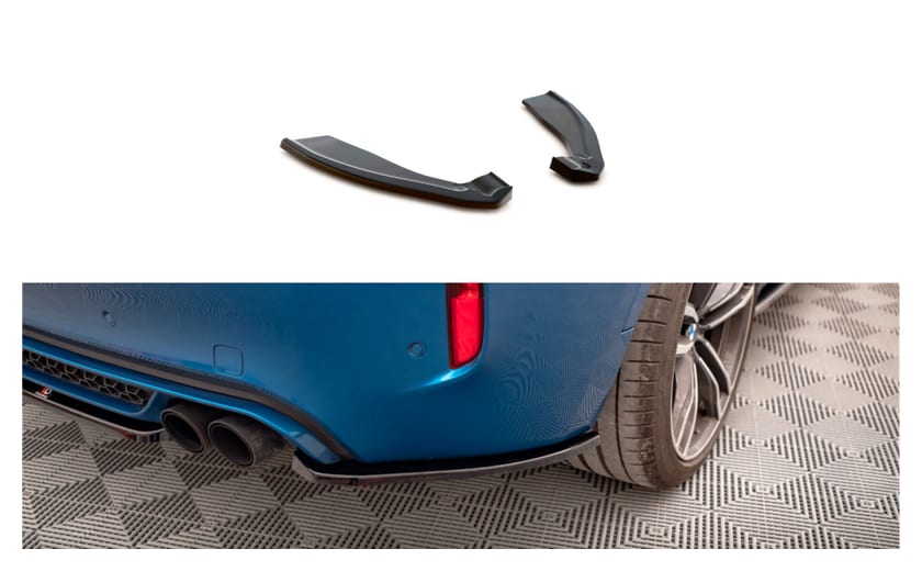 Splitter BMW X6 F86 M-Pack Tył Boczne Gloss Black