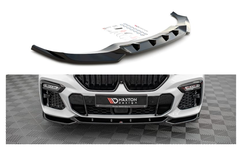 Splitter BMW X6 G06 M-Pack przód v.1 Gloss Black