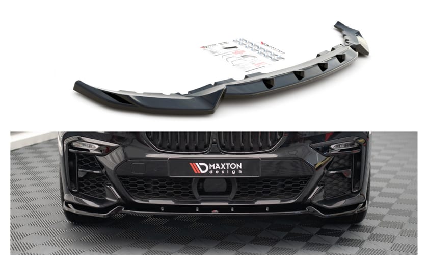 Splitter BMW X7 G07 M-Pack przód v.2 Gloss Black