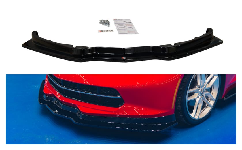 Splitter Chevrolet Corvette C7 przód v.1 Gloss Black
