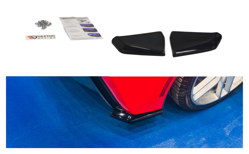 Splitter Chevrolet Corvette C7 Tył Boczne Gloss Black