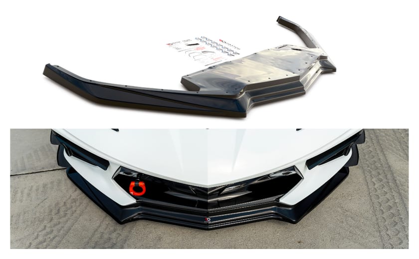 Splitter Chevrolet Corvette C8 przód Gloss Black