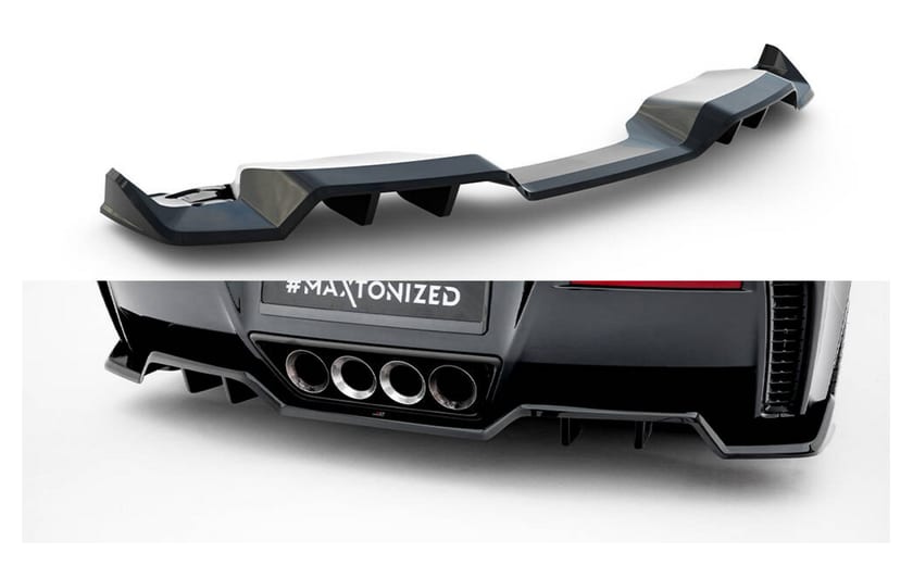 Splitter Chevrolet Corvette Z06 C7 Tył Środkowy z Dyfuzorem