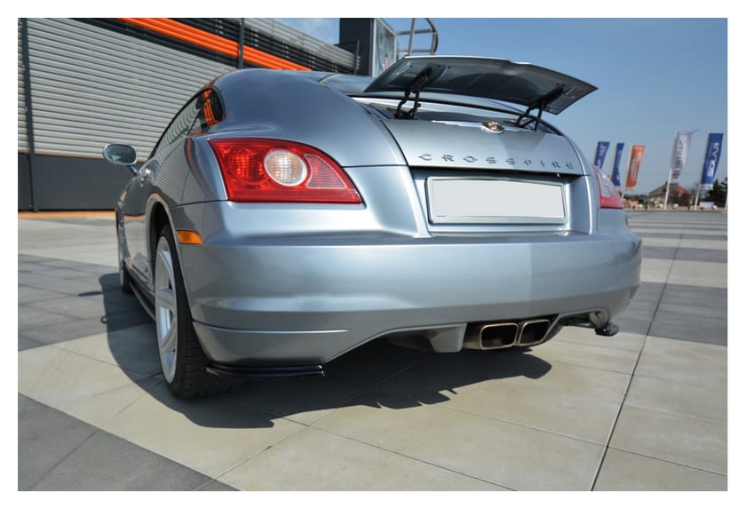 Splitter Chrysler Crossfire Tył Boczne Gloss Black