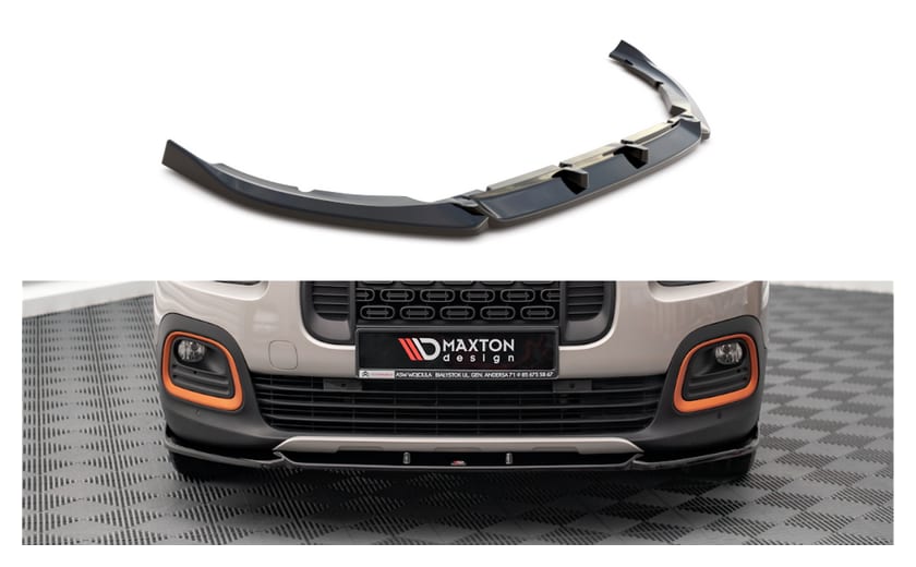 Splitter Citroen Berlingo III przód Gloss Black