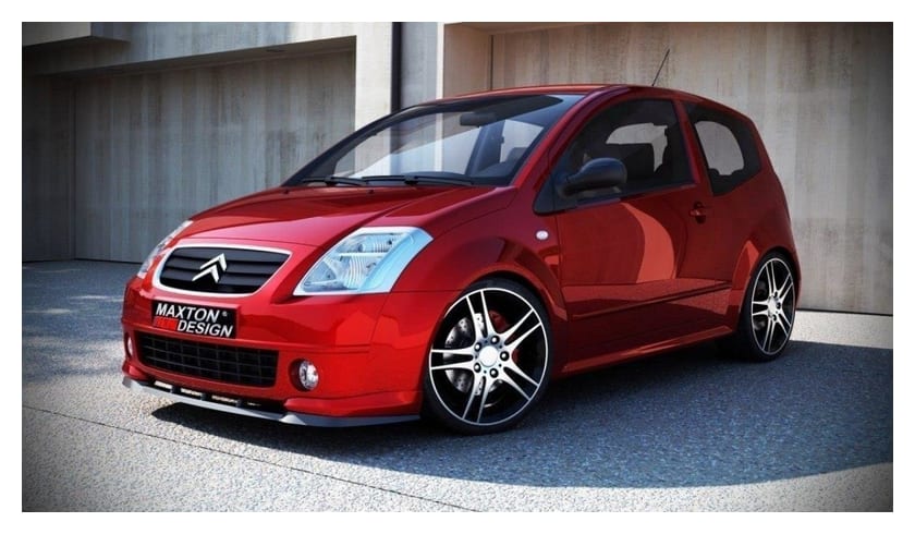 Splitter Citroen C2 VTS przód Gloss Black