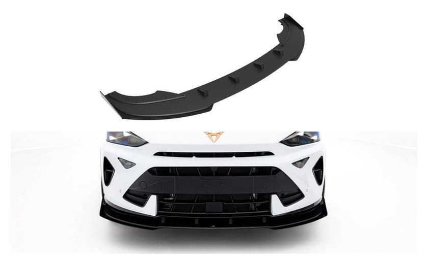 Splitter Cupra Formentor Mk1 Facelift Przód Street Pro Black-Red + Gloss Flaps