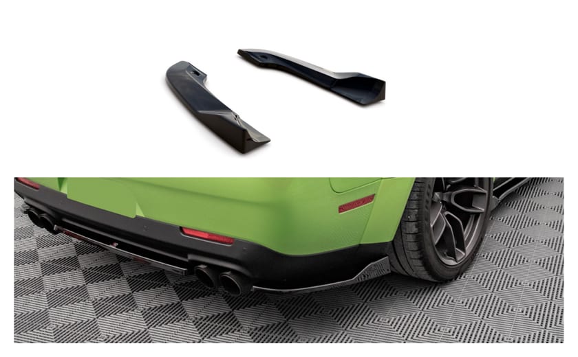 Splitter Dodge Challenger III SRT Hellcat Tył Boczne Gloss Black