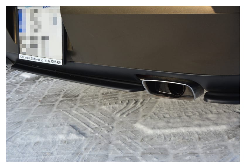 Splitter Dodge Challenger III SRT8 Tył Środkowy Bez Dyfuzora Gloss Black