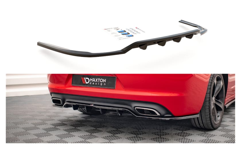 Splitter Dodge Charger VII Facelift RT Tył Środkowy z Dyfuzorem Gloss Black