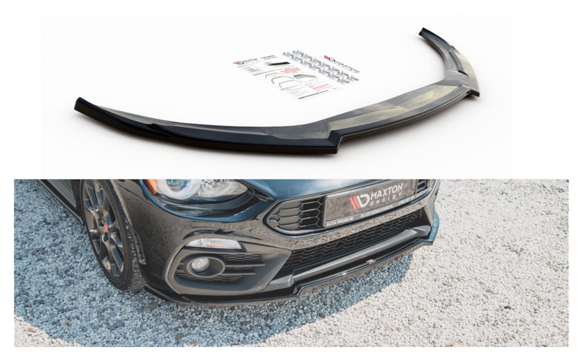 Splitter Fiat 124 Spider Abarth przód Gloss Black