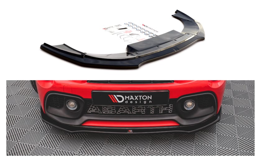 Splitter Fiat 500 Abarth I Facelift przód Gloss Black