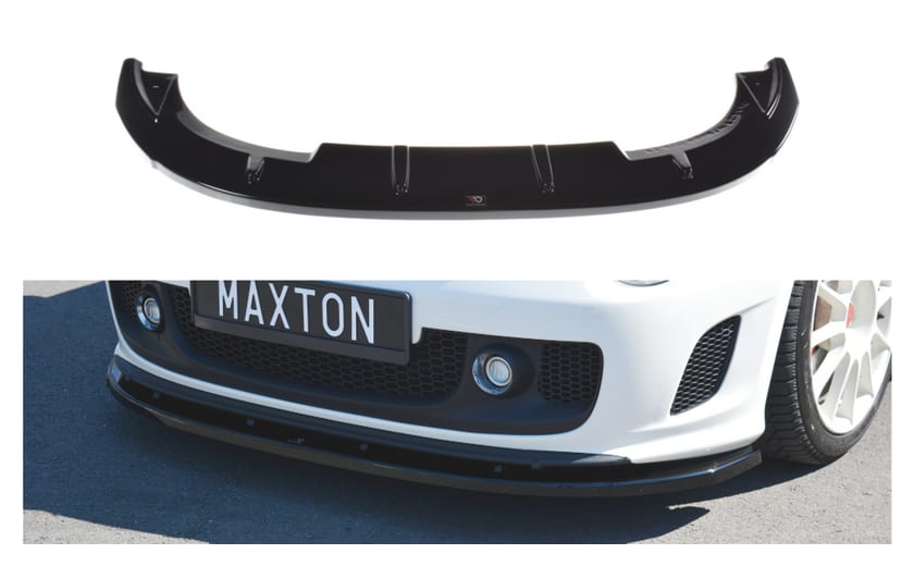 Splitter Fiat 500 Abarth I przód v.2 Gloss Black